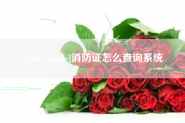 武夷山消防证怎么查询系统