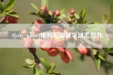 武夷山排列五图谜字谜汇总九