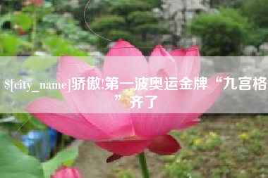 武夷山骄傲!第一波奥运金牌“九宫格”齐了