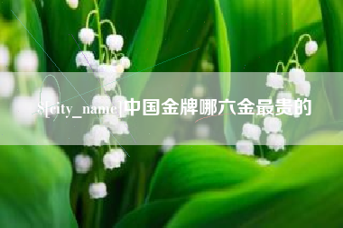 武夷山中国金牌哪六金最贵的