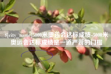 武夷山5000米奥运会达标成绩-5000米奥运会达标成绩是一道严苛的门槛