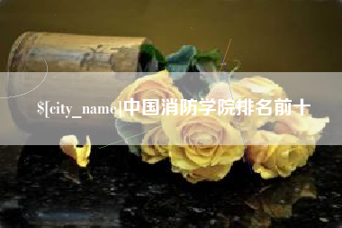 武夷山中国消防学院排名前十