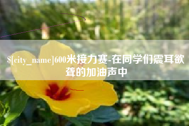 武夷山600米接力赛-在同学们震耳欲聋的加油声中