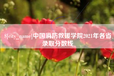 武夷山中国消防救援学院2021年各省录取分数线