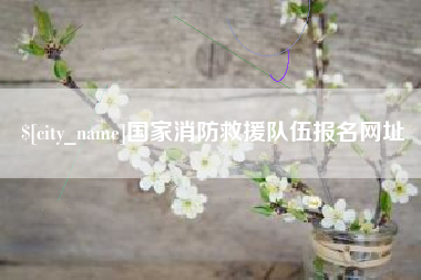 武夷山国家消防救援队伍报名网址