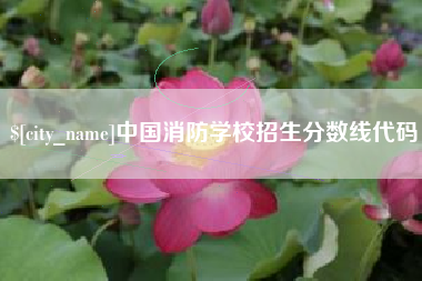 武夷山中国消防学校招生分数线代码