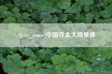 武夷山中国夺金大项是谁
