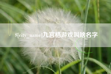 武夷山九宫格游戏叫啥名字