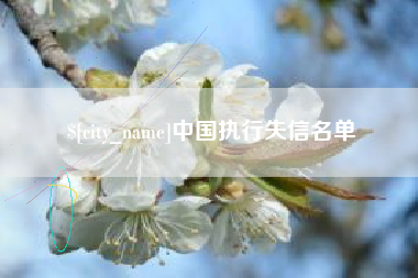 武夷山中国执行失信名单