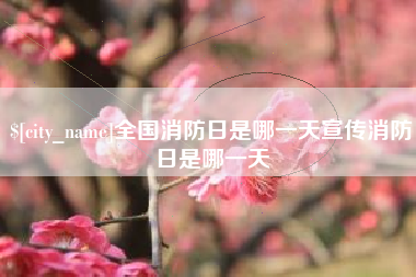 武夷山全国消防日是哪一天宣传消防日是哪一天