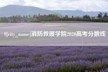 武夷山消防救援学院2020高考分数线