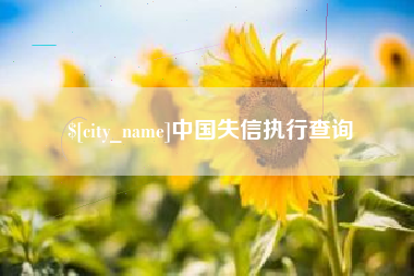 武夷山中国失信执行查询