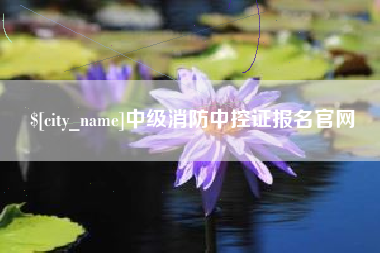 武夷山中级消防中控证报名官网