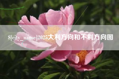 武夷山2025大利方向和不利方向图