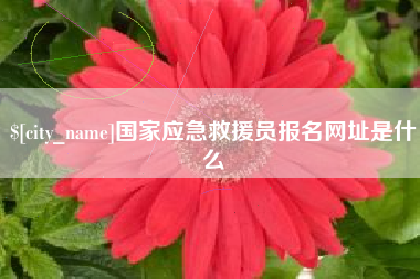 武夷山国家应急救援员报名网址是什么