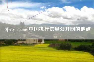 武夷山中国执行信息公开网的地点