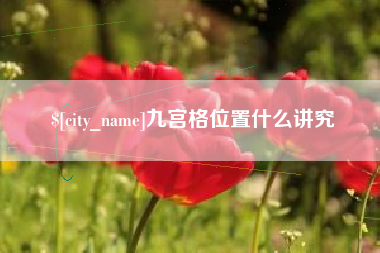 武夷山九宫格位置什么讲究